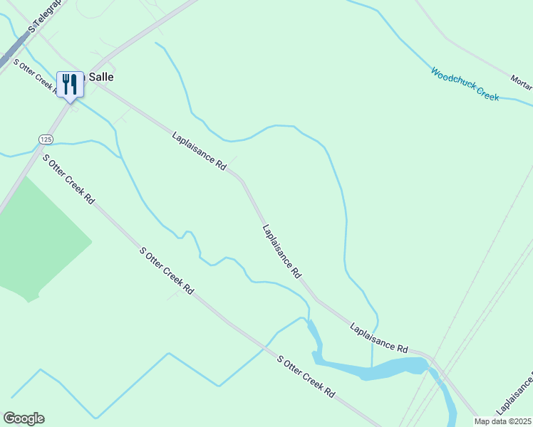 map of restaurants, bars, coffee shops, grocery stores, and more near 4593 Laplaisance Road in La Salle