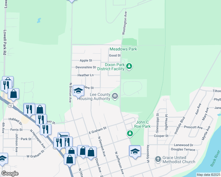 668 Marclare Street, Dixon IL Walk Score