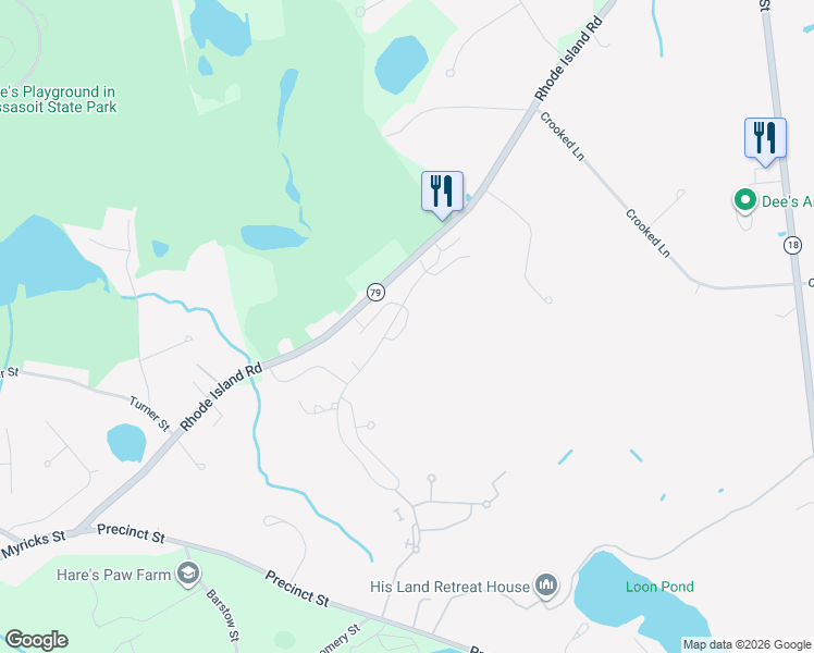 map of restaurants, bars, coffee shops, grocery stores, and more near 21 Sandy Circle in Lakeville