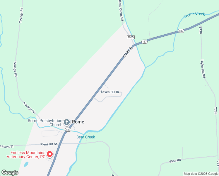 map of restaurants, bars, coffee shops, grocery stores, and more near 30 Pear Blossom Lane in Rome