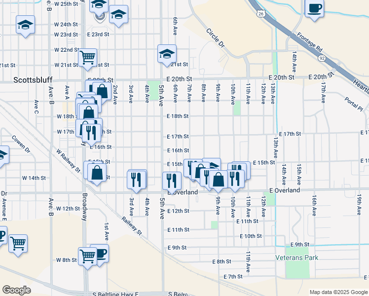 615 East 16th Street, Scottsbluff NE Walk Score