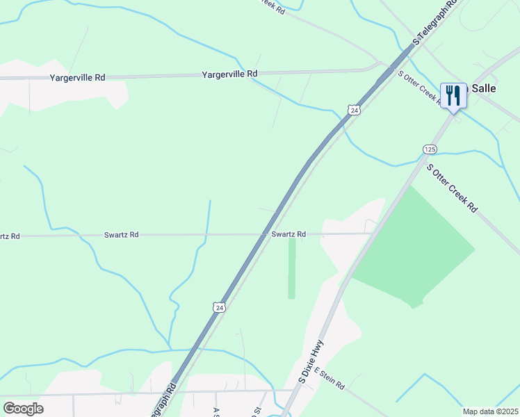 map of restaurants, bars, coffee shops, grocery stores, and more near 3503 Florida Court in La Salle