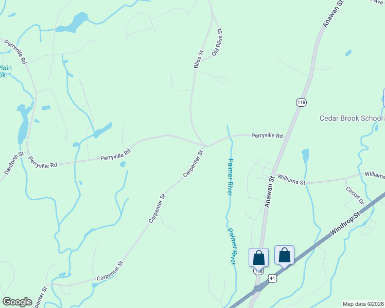 map of restaurants, bars, coffee shops, grocery stores, and more near 44 Perryville Road in Rehoboth