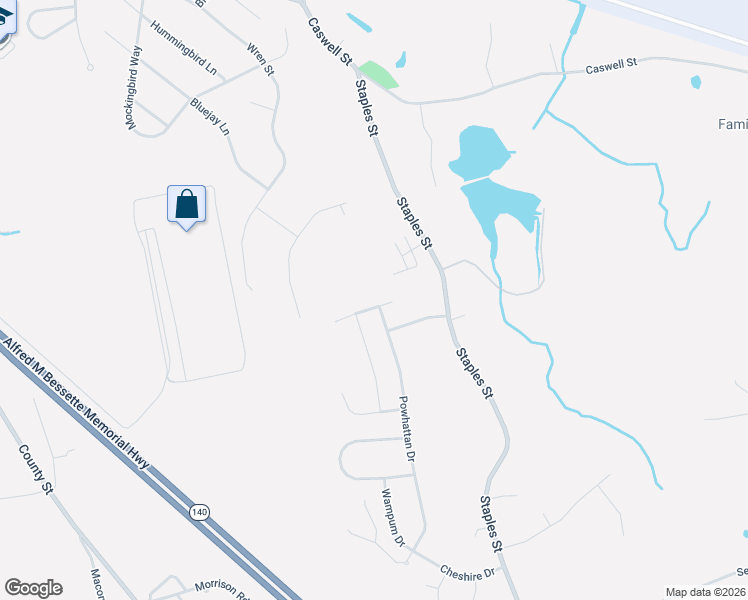 map of restaurants, bars, coffee shops, grocery stores, and more near 25 Tyashk Drive in Taunton