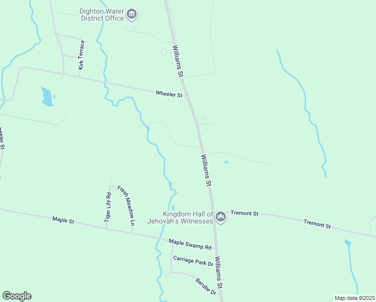 map of restaurants, bars, coffee shops, grocery stores, and more near 1509 Stanzione Drive in Dighton