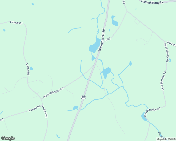 map of restaurants, bars, coffee shops, grocery stores, and more near 8 Old South Willington Rd in Willington