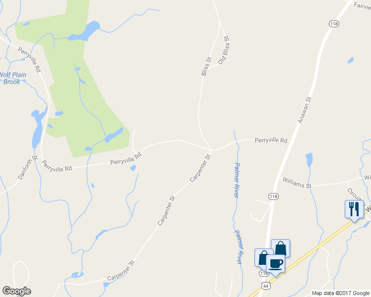 map of restaurants, bars, coffee shops, grocery stores, and more near 49 Perryville Road in Rehoboth