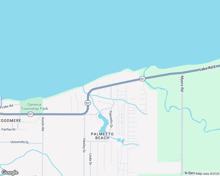 map of restaurants, bars, coffee shops, grocery stores, and more near in Geneva-on-the-Lake