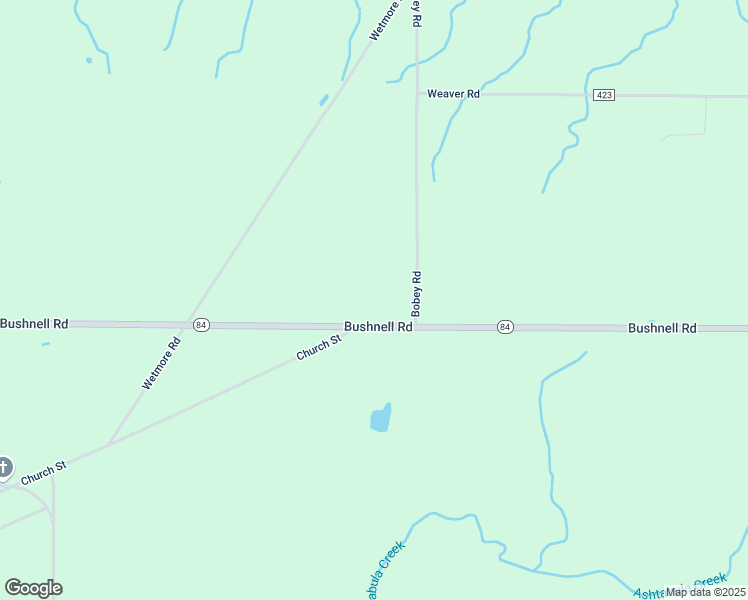 map of restaurants, bars, coffee shops, grocery stores, and more near 5169 Bushnell Road in Conneaut
