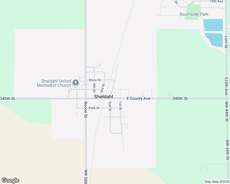 map of restaurants, bars, coffee shops, grocery stores, and more near 201 County Avenue in Sheldahl