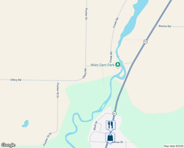 map of restaurants, bars, coffee shops, grocery stores, and more near 440 Pucker Street in Niles
