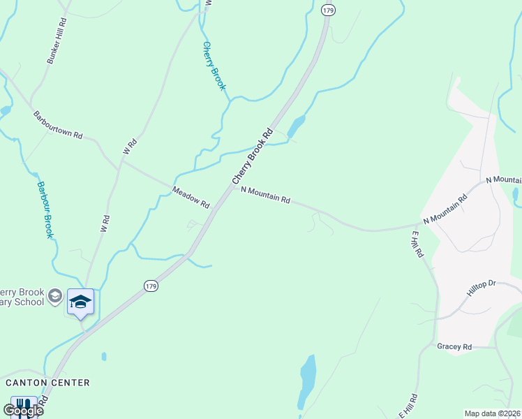 map of restaurants, bars, coffee shops, grocery stores, and more near 11 North Mountain Road in Canton