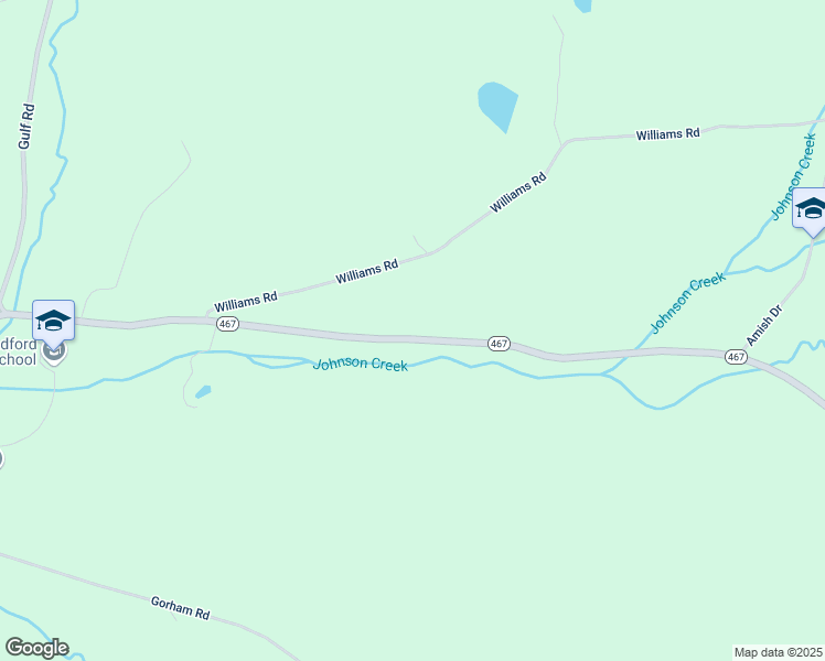 map of restaurants, bars, coffee shops, grocery stores, and more near 8021 Pennsylvania 467 in Le Raysville