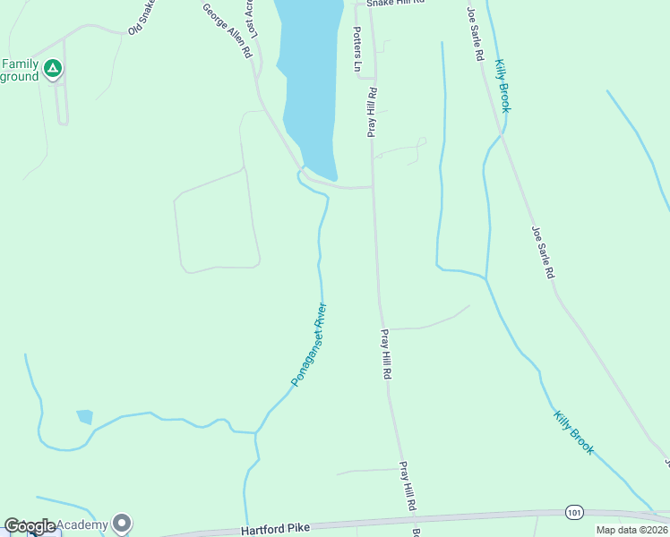 map of restaurants, bars, coffee shops, grocery stores, and more near 146 Pray Hill Road in Glocester