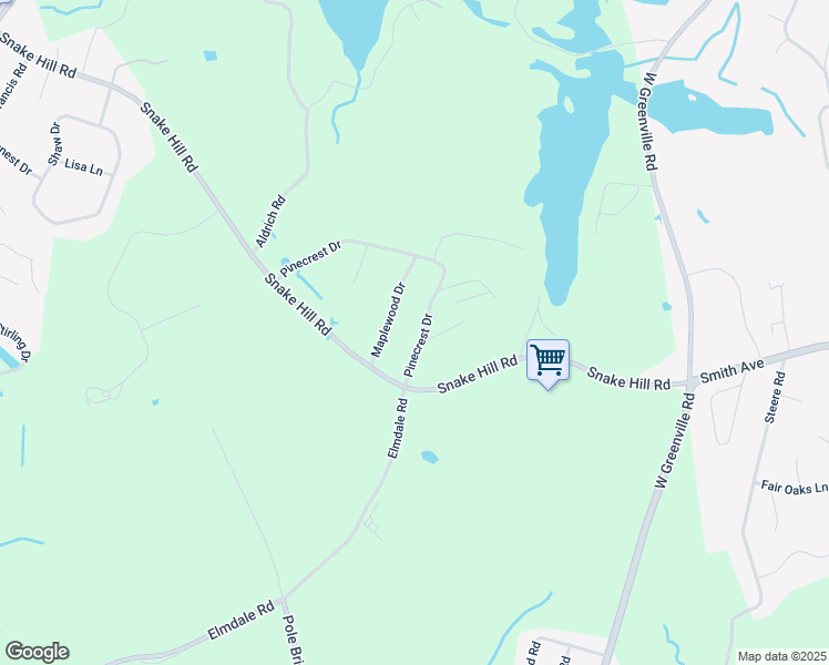 map of restaurants, bars, coffee shops, grocery stores, and more near 107 Pinecrest Drive in Glocester
