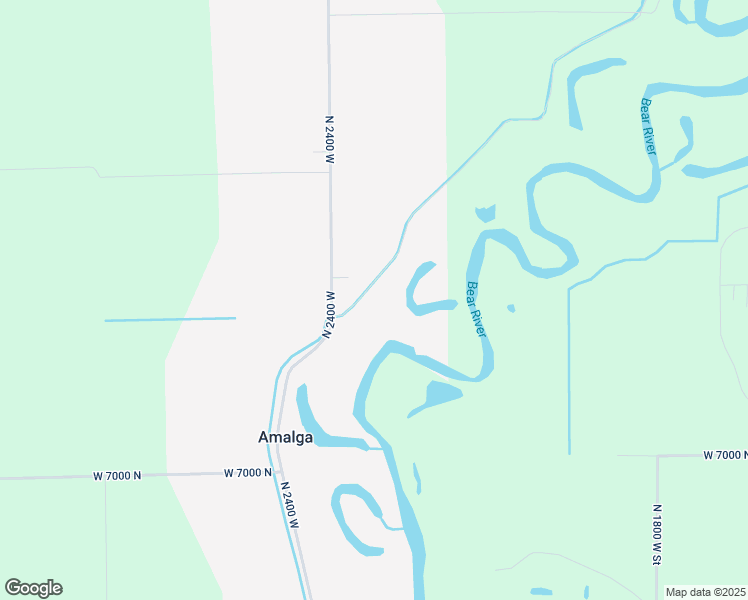 map of restaurants, bars, coffee shops, grocery stores, and more near 7280 North 2400 West in Amalga