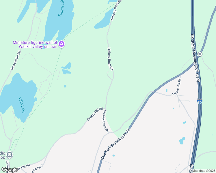 map of restaurants, bars, coffee shops, grocery stores, and more near 568 Hickory Bush Road in Kingston