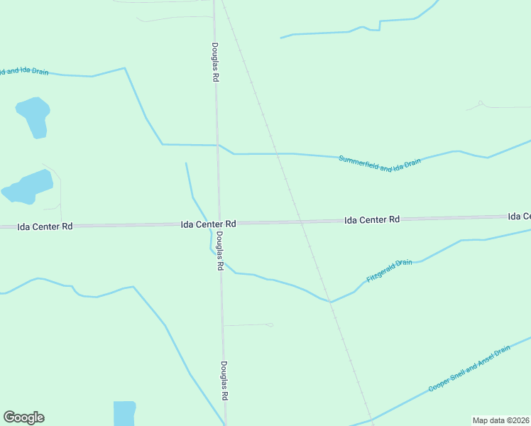 map of restaurants, bars, coffee shops, grocery stores, and more near 12696 Ida Center Road in Ida