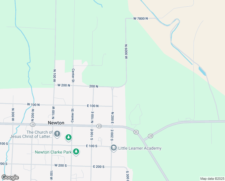 map of restaurants, bars, coffee shops, grocery stores, and more near 183 North 200 East in Newton