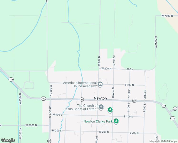 map of restaurants, bars, coffee shops, grocery stores, and more near 158 West 200 North in Newton
