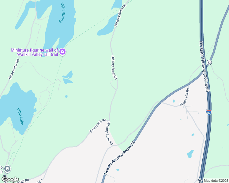 map of restaurants, bars, coffee shops, grocery stores, and more near 568 Hickory Bush Road in Kingston