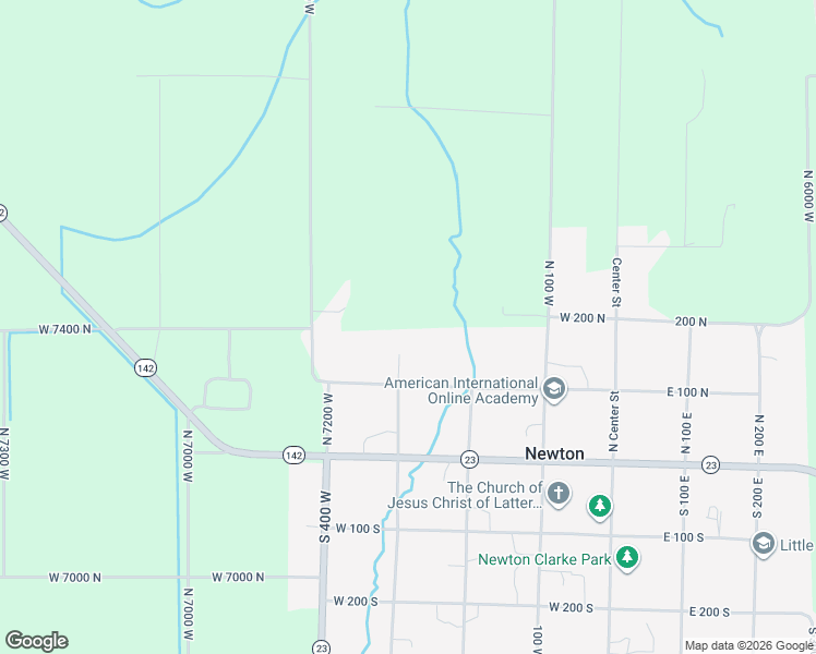 map of restaurants, bars, coffee shops, grocery stores, and more near 180 North 300 West in Newton