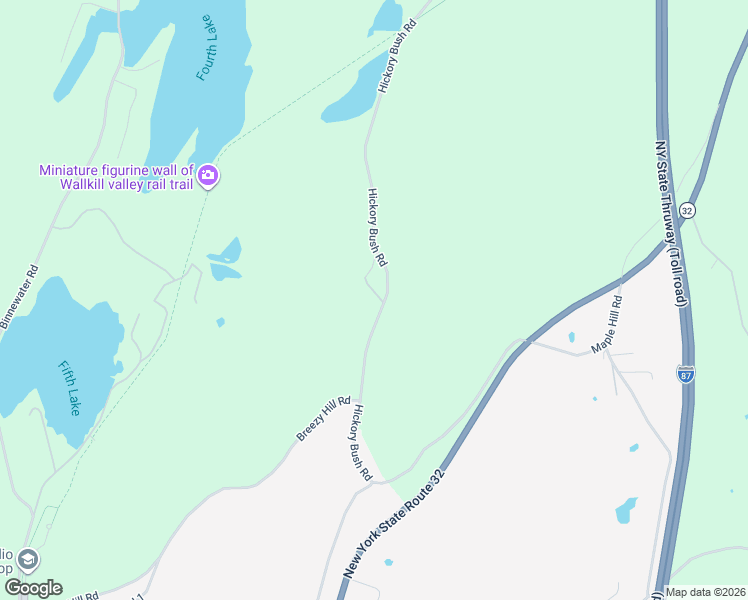 map of restaurants, bars, coffee shops, grocery stores, and more near 565 Hickory Bush Road in Kingston
