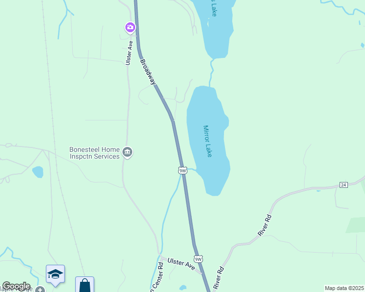 map of restaurants, bars, coffee shops, grocery stores, and more near 677 Broadway in Ulster Park