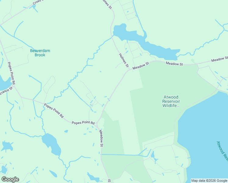 map of restaurants, bars, coffee shops, grocery stores, and more near 108 Meadow Street in Carver