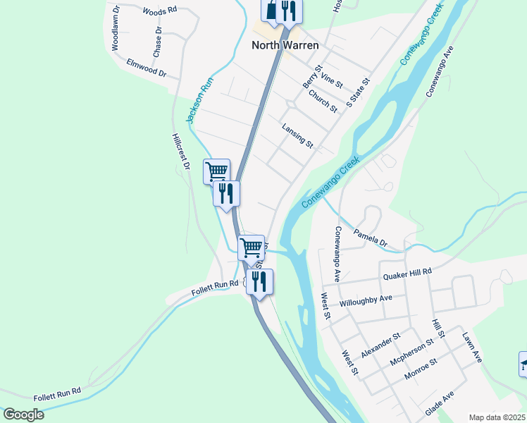 604 South State Street, North Warren PA Walk Score