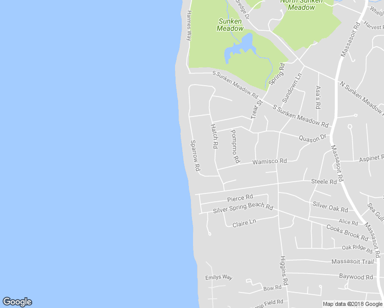 map of restaurants, bars, coffee shops, grocery stores, and more near 155 Sparrow Road in Eastham