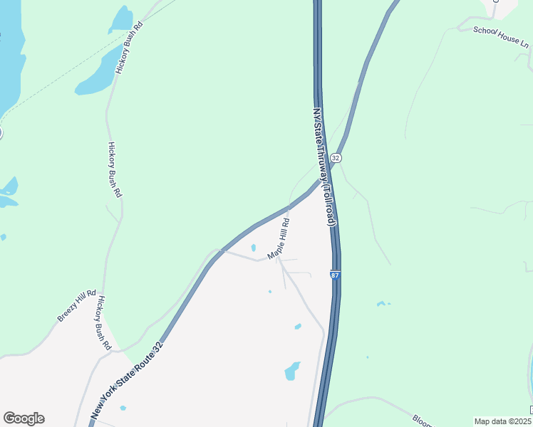 map of restaurants, bars, coffee shops, grocery stores, and more near 2261 New York 32 in Kingston