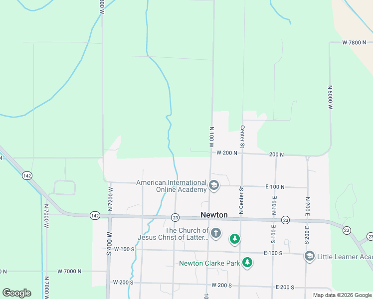 map of restaurants, bars, coffee shops, grocery stores, and more near 165 West 200 South in Newton