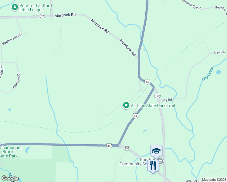 map of restaurants, bars, coffee shops, grocery stores, and more near 12 Railroad Street in Pomfret