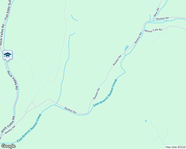 map of restaurants, bars, coffee shops, grocery stores, and more near 265 Basket Road in Long Eddy