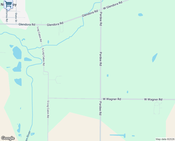 map of restaurants, bars, coffee shops, grocery stores, and more near 13894 Pardee Road in Buchanan
