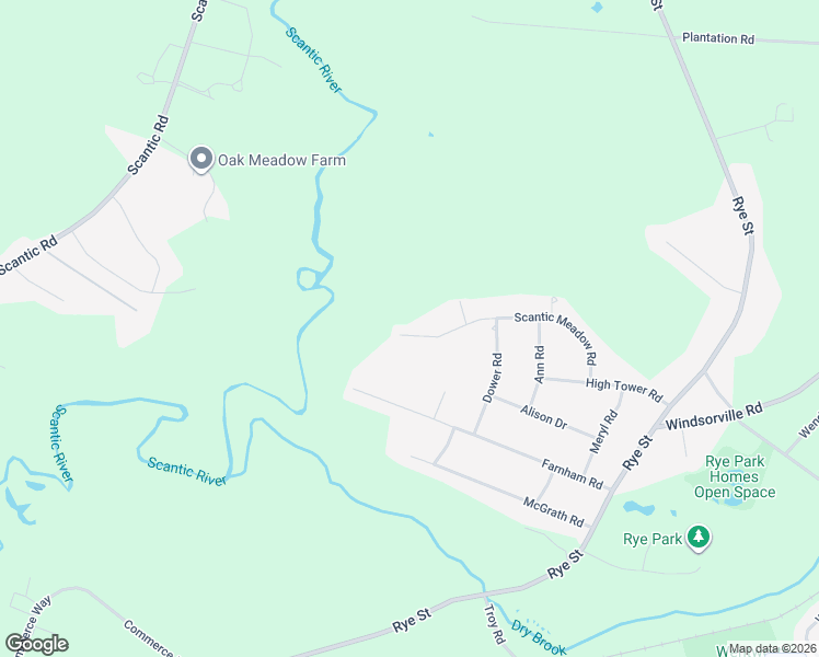 map of restaurants, bars, coffee shops, grocery stores, and more near 200 Scantic Meadow Road in South Windsor