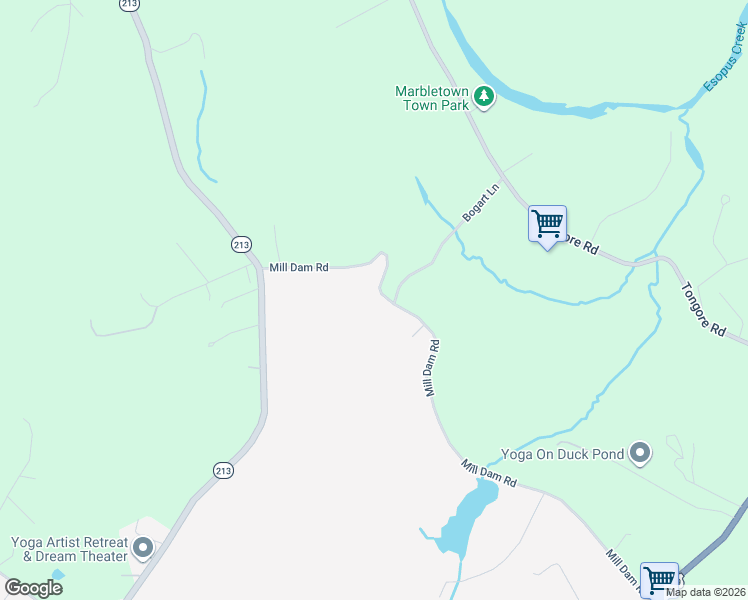 map of restaurants, bars, coffee shops, grocery stores, and more near 125 Mill Dam Road in Stone Ridge