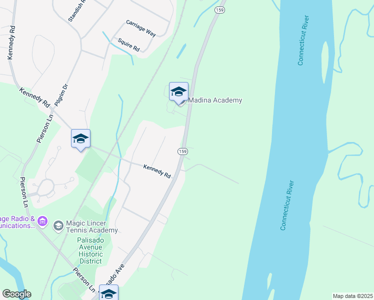 map of restaurants, bars, coffee shops, grocery stores, and more near 458 Palisado Avenue in Windsor