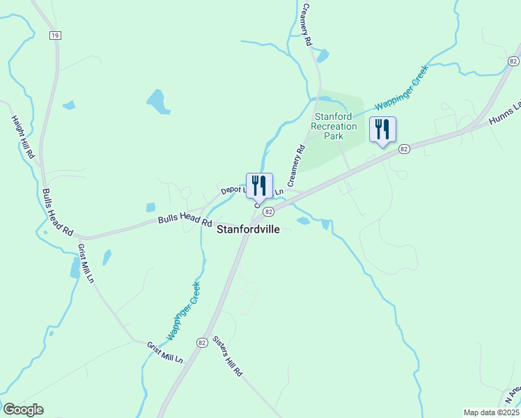 map of restaurants, bars, coffee shops, grocery stores, and more near 5979 New York 82 in Stanfordville