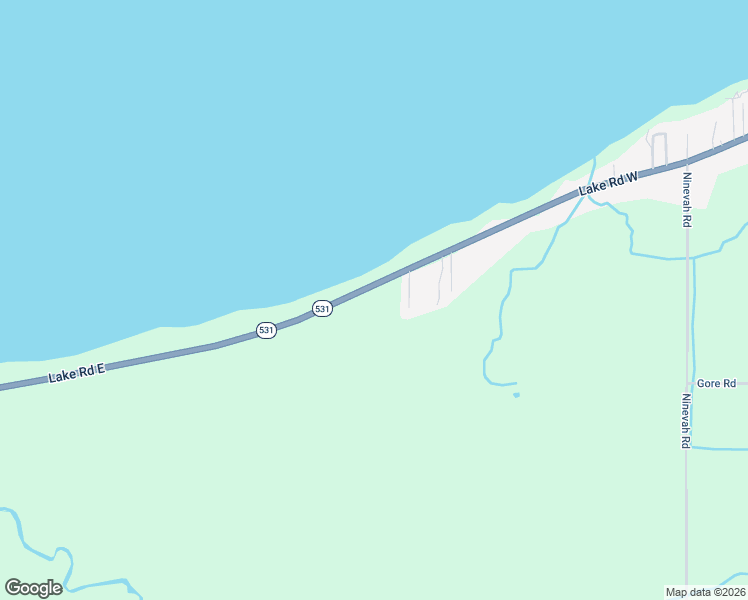 map of restaurants, bars, coffee shops, grocery stores, and more near 7130 Lake Road West in Ashtabula