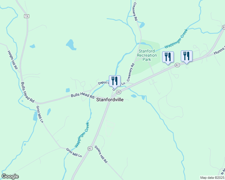 map of restaurants, bars, coffee shops, grocery stores, and more near 5979 New York 82 in Stanfordville