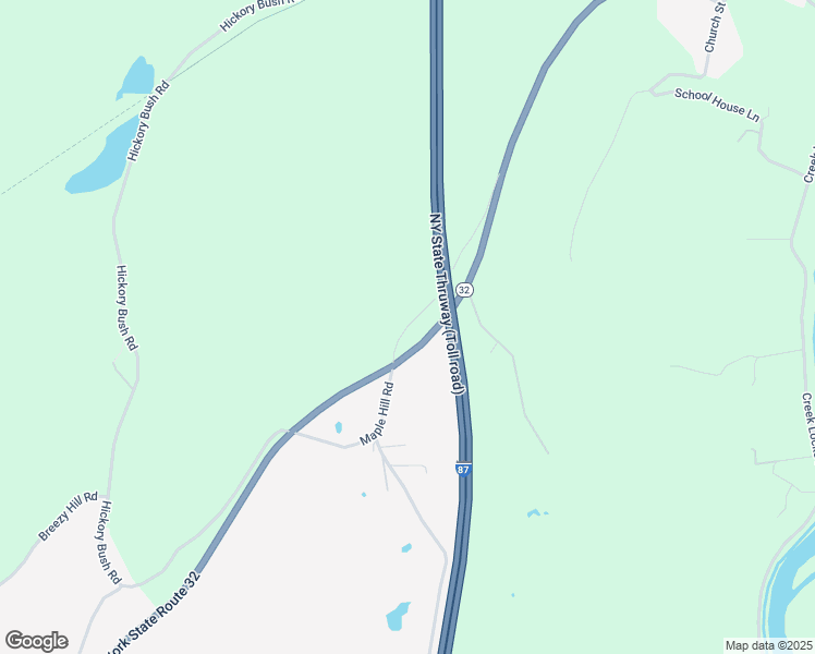 map of restaurants, bars, coffee shops, grocery stores, and more near Orchard Avenue in Ulster County
