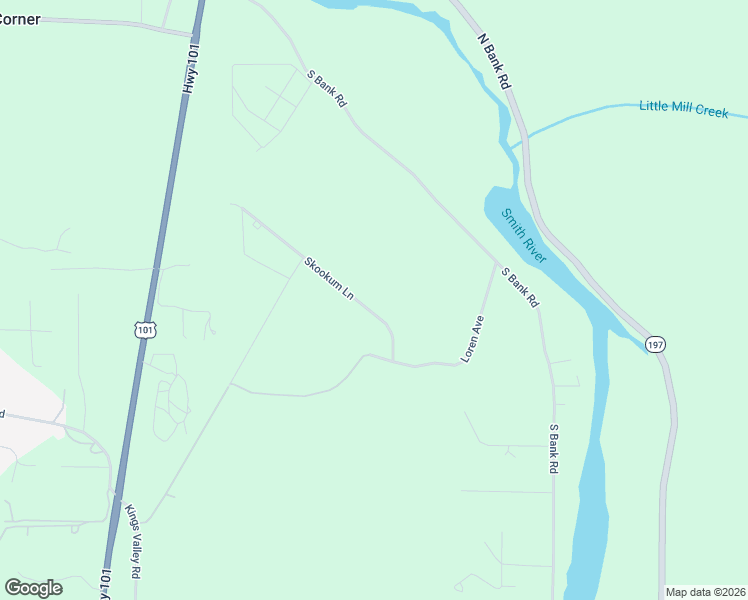 map of restaurants, bars, coffee shops, grocery stores, and more near Rellim Road in Crescent City