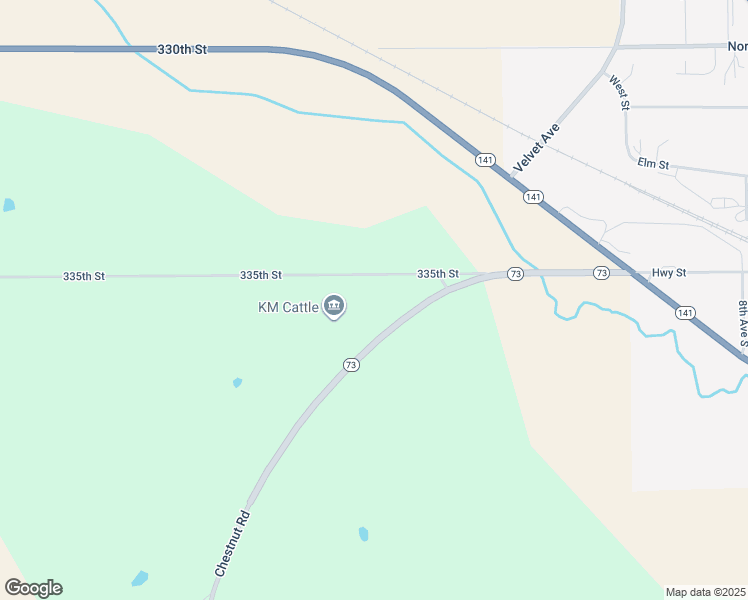 map of restaurants, bars, coffee shops, grocery stores, and more near 30436 335th Street in Coon Rapids