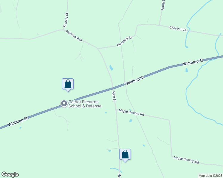map of restaurants, bars, coffee shops, grocery stores, and more near 4 Winthrop Street in Rehoboth