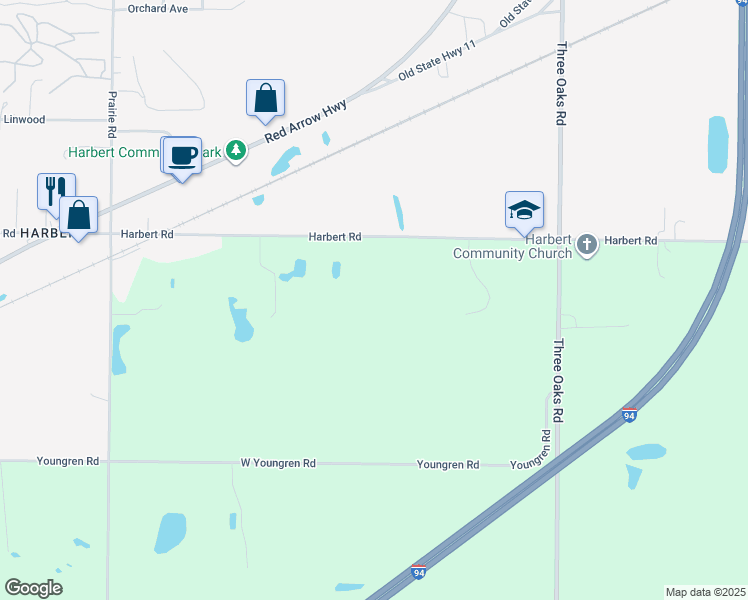 6800 Harbert Road, Three Oaks MI Walk Score