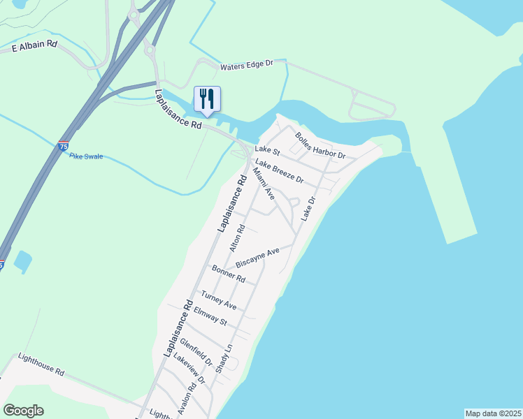 map of restaurants, bars, coffee shops, grocery stores, and more near 13852 Alton Drive in Monroe