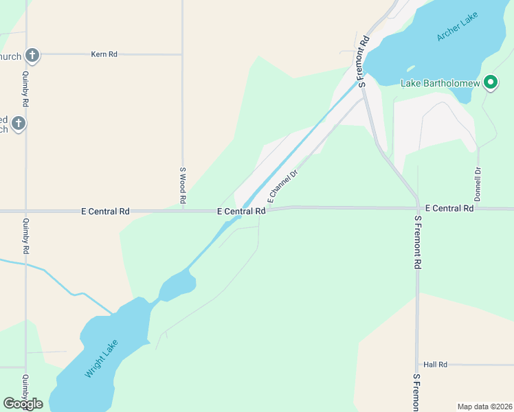 map of restaurants, bars, coffee shops, grocery stores, and more near 700 East Central Road in Coldwater