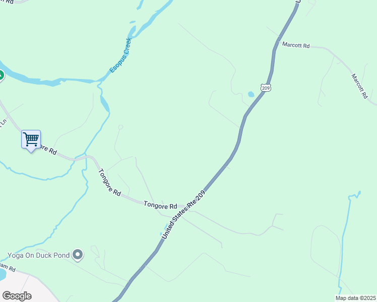 map of restaurants, bars, coffee shops, grocery stores, and more near 3140 Route 209 in Kingston